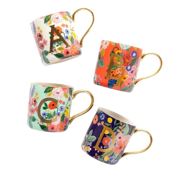 Rifle Paper Co. x Anthropologie Garden Party Initial “C” Monogram Mug Cup - Picture 7 of 7